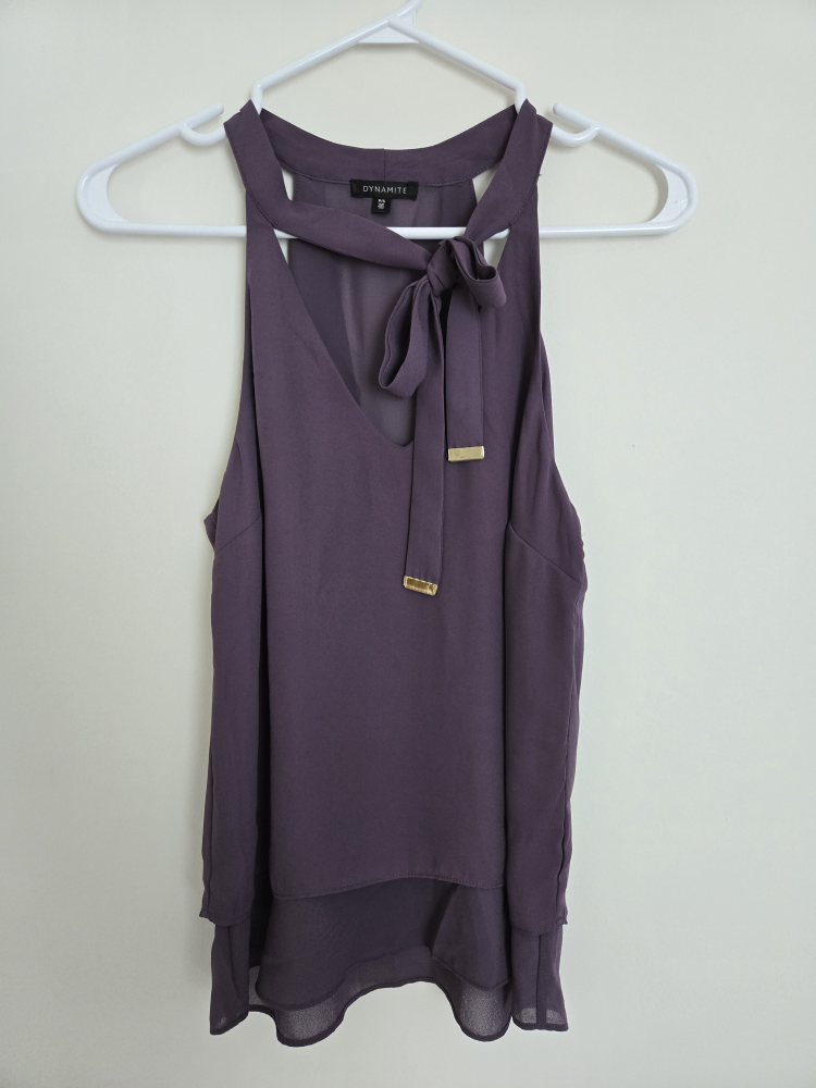 Dynamite Purple Halter Top - Size S