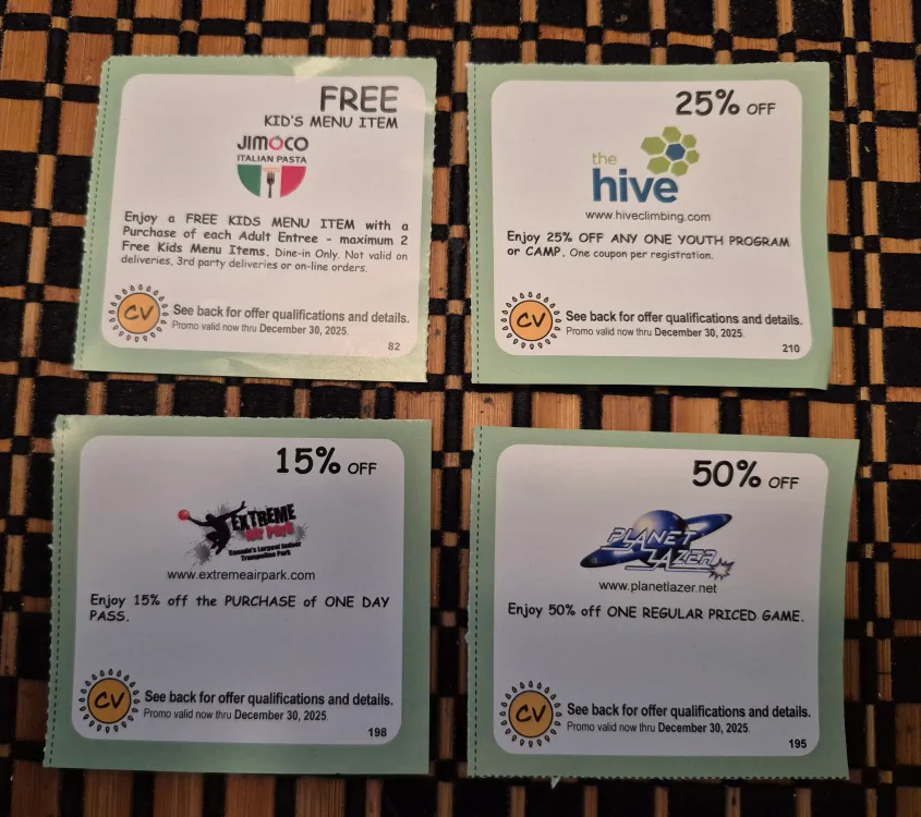 Coupons from Community Values book - Expire Dec 2025 thumbnail