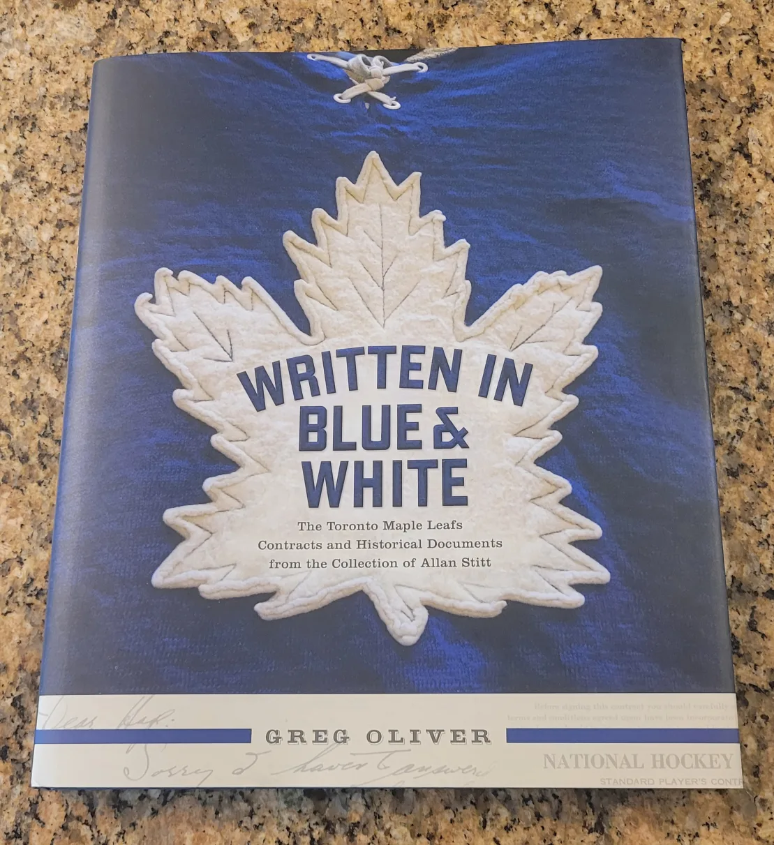 Written in Blue & White: Toronto Maple Leafs Book thumbnail