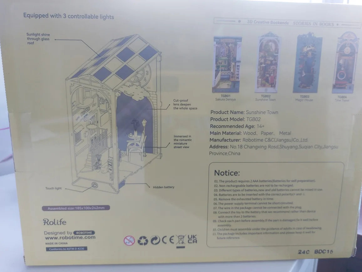 Rolife Sunshine Town DIY Book Nook Kit - New image indicator(3)