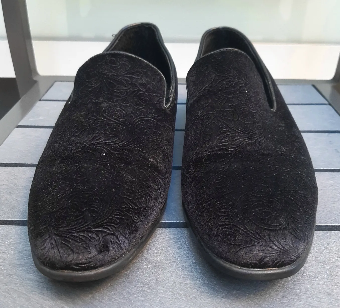 Robert David Black Patterned Loafers image indicator(4)