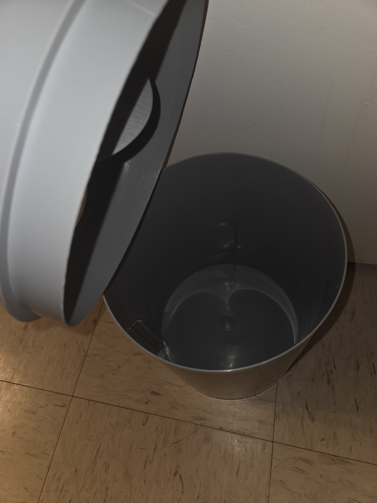 Grey Swing Top Trash Can - photo 3