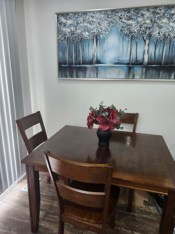Grey Sectional Sofa and Dining Table Set - photo 3