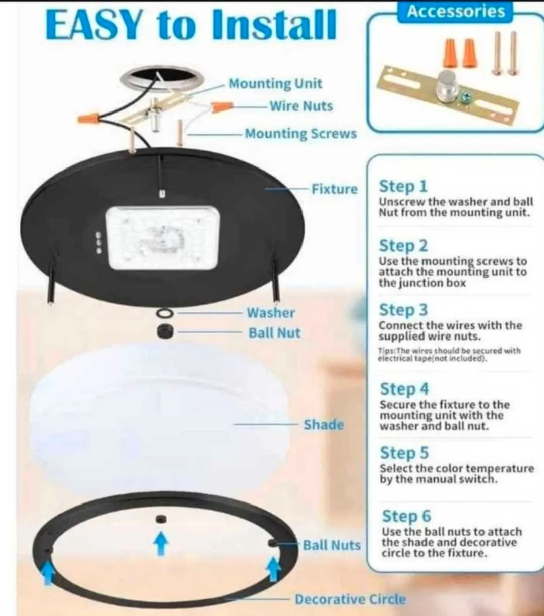 2 LED 5CCT Ceiling Lights image indicator(9)