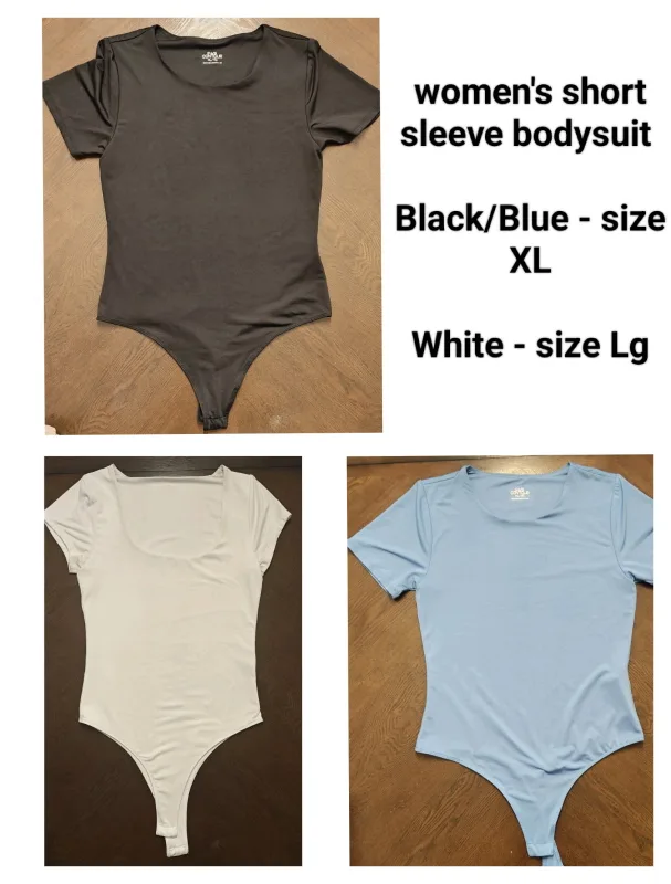 Women's Bodysuit - Black XL, White Lg, Blue XL thumbnail