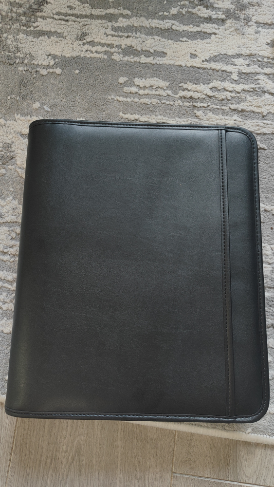 Samsill Black Zippered 3-Ring Binder