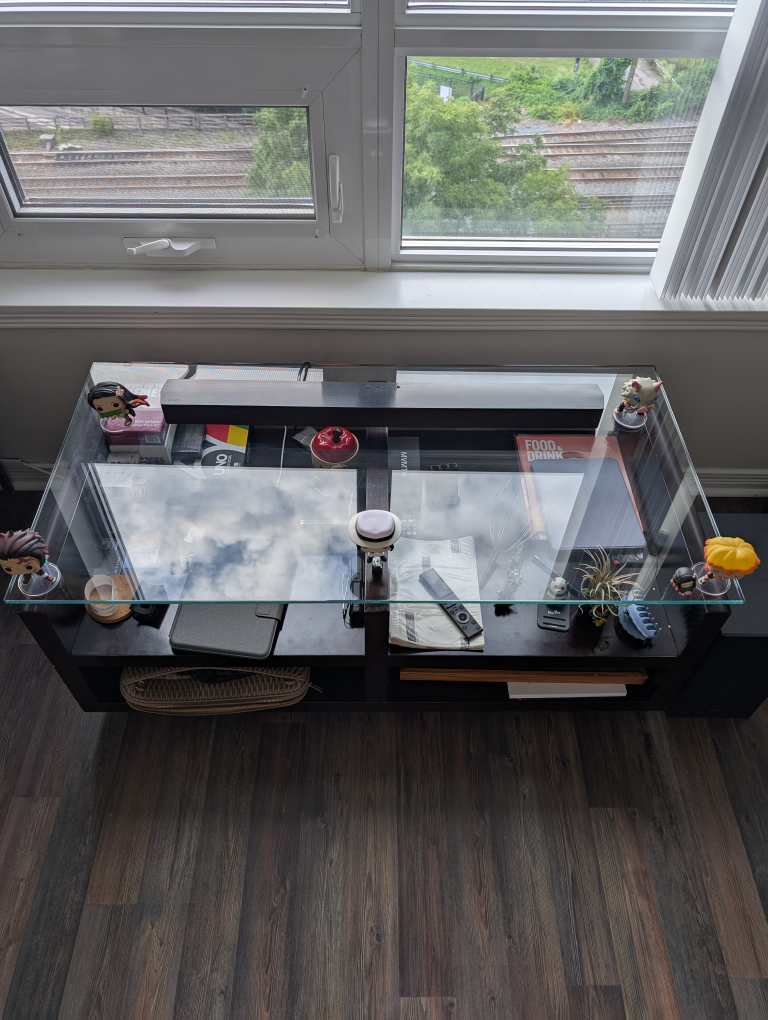 Glass TV Stand or center/coffee table - photo 2