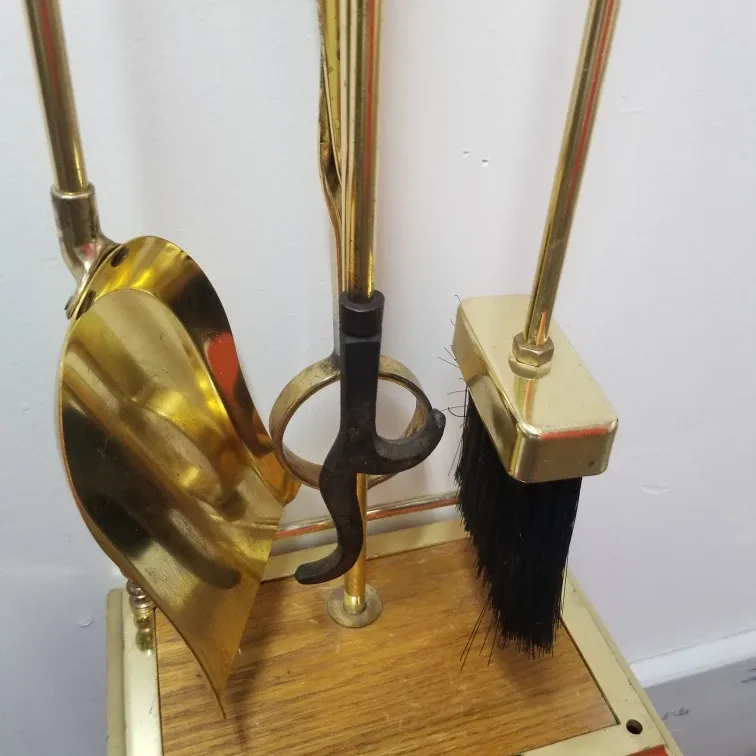 Fireplace Tool Set - Brass Finish image indicator(2)