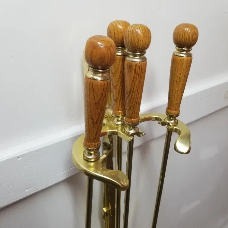 Fireplace Tool Set - Brass Finish image indicator(3)