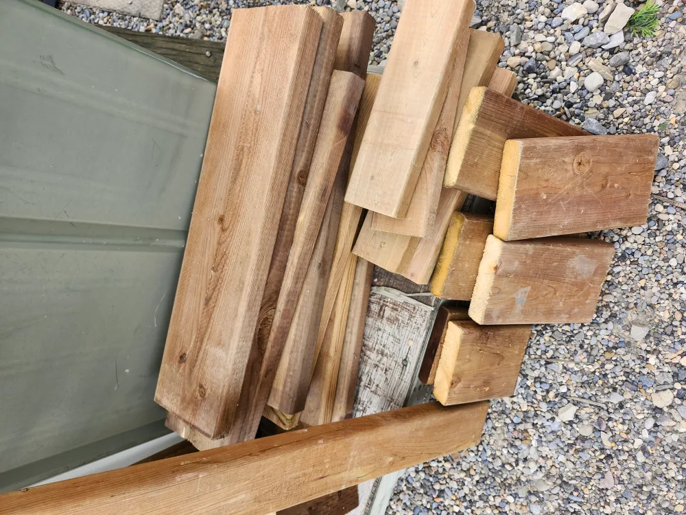 Huge Lot Of Assorted Treated Wood image indicator(2)