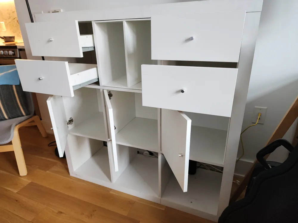 IKEA Kallax - White Storage Cabinet with Drawers (FREE) image indicator(3)