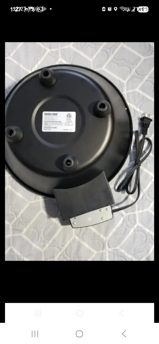 ❤️BETTER CHEF Portsble 12 inch Electric BBQ Grill.New image indicator(3)