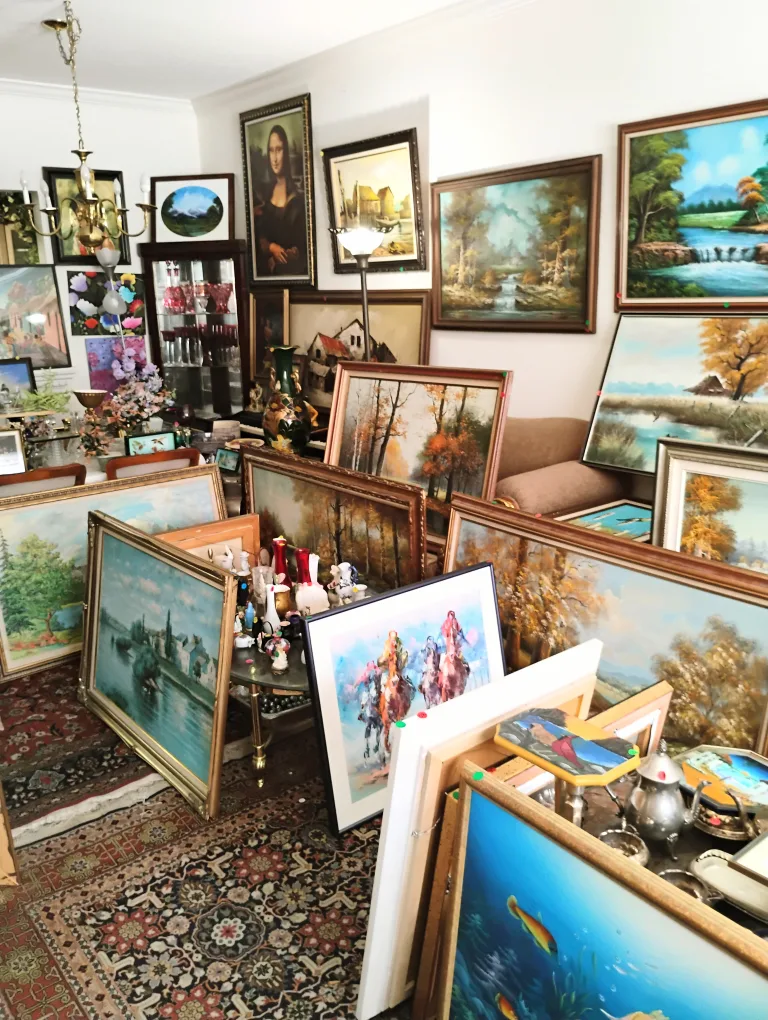 85 pieces of antique oil paintings on sale. $15 and up. image indicator(6)