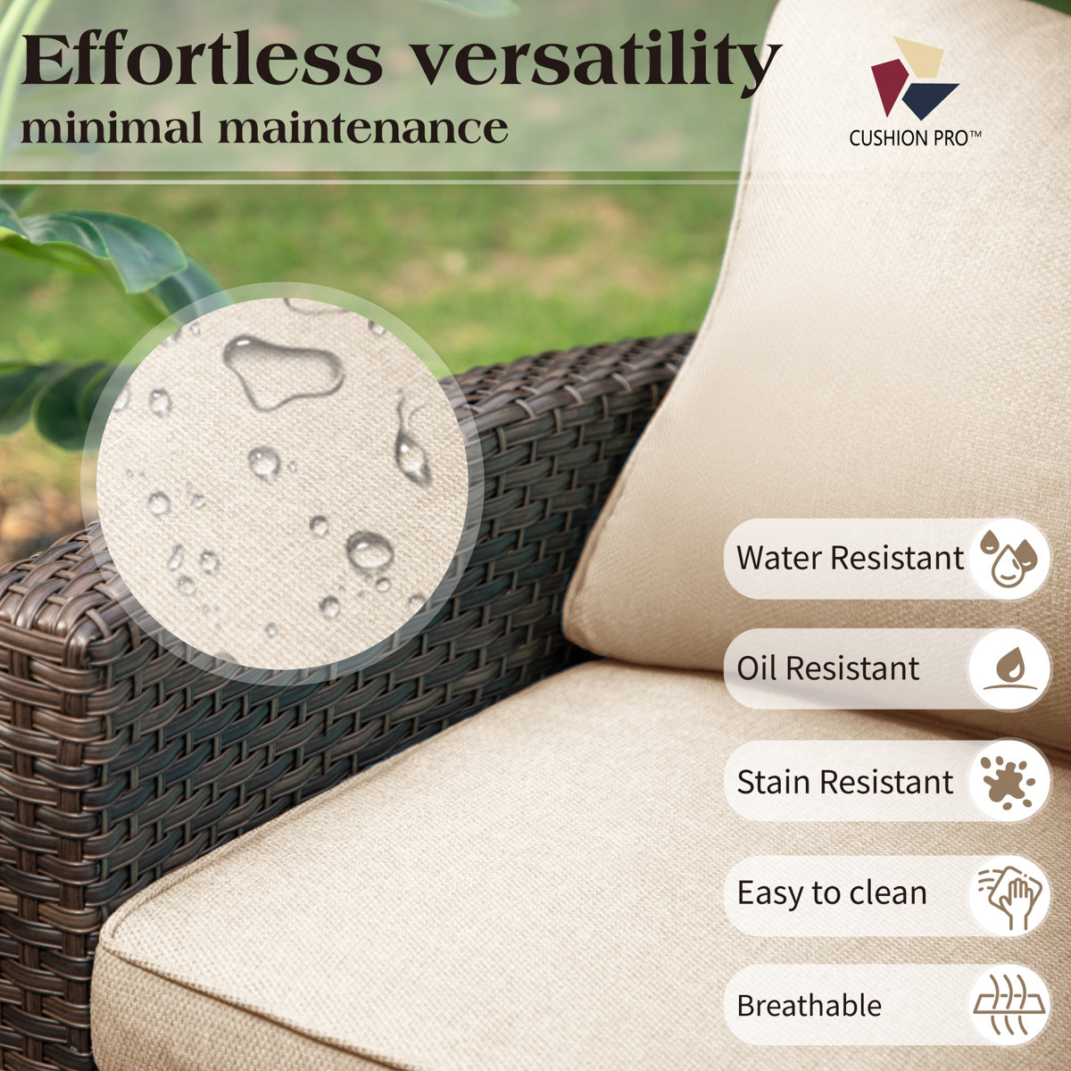 Wicker King Handwoven Rattan Outdoor Sofa - photo 4