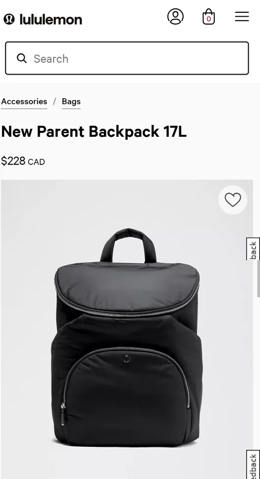 BRAND NEW  Lululemon New Parent Backpack (Diaper Bag) thumbnail