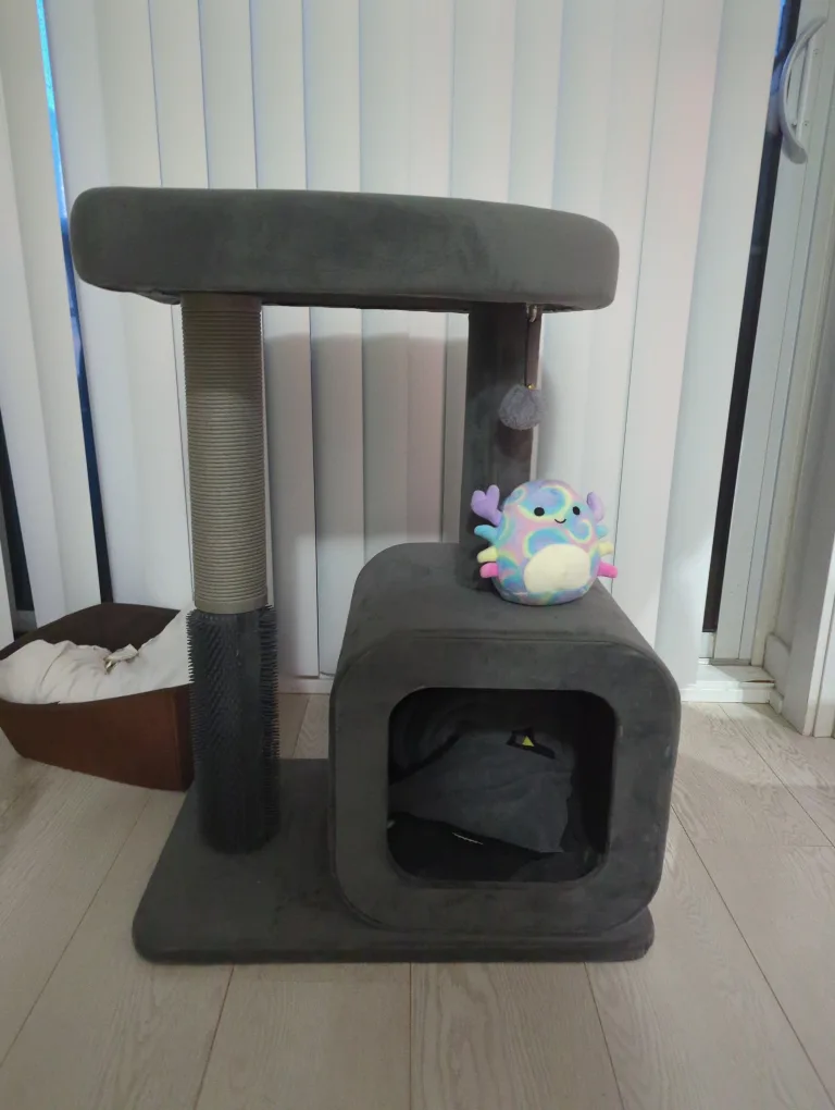 Grey Cat Tree with Scratching Post thumbnail