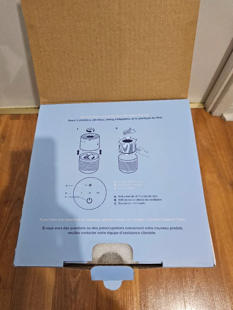 Levoit Core Mini Air Purifier FAST PICK-UP image indicator(5)