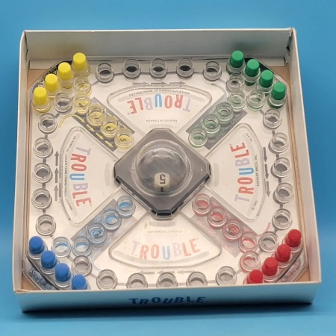 Irwin Toys (1965) TROUBLE Board Game by Kohner Bros image indicator(6)
