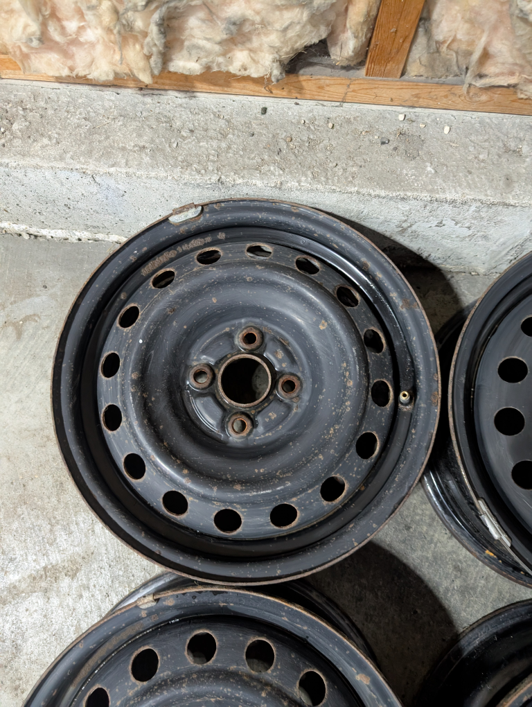 (4)-15 Inch Steel Rims 4x100 - photo 4