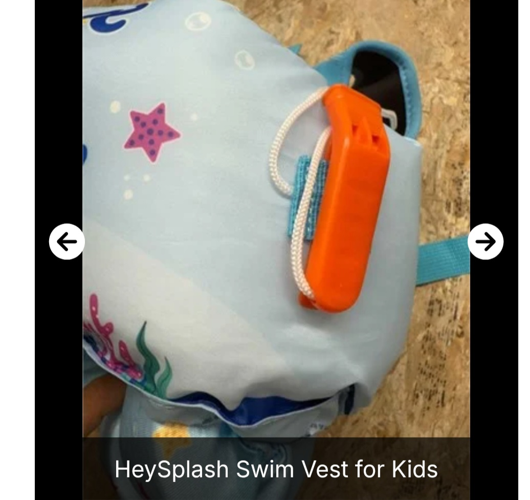 New HeySplash Swim Vest for Kids – Blue Whale – 31 - 66 lbs - photo 3