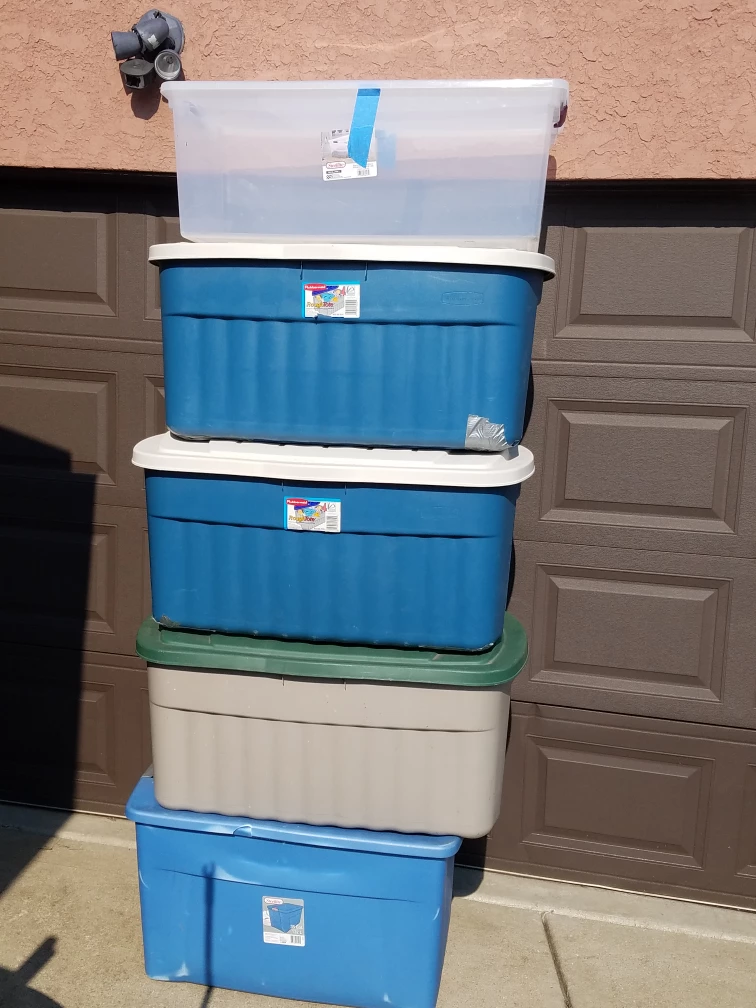 Storage Bins & Drawers - Black, Gray, White