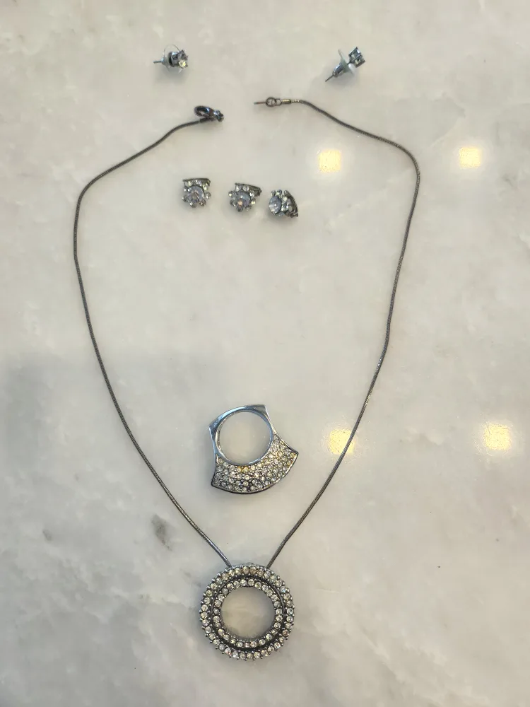 Jewellery Set - Necklace, Ring, Earrings thumbnail