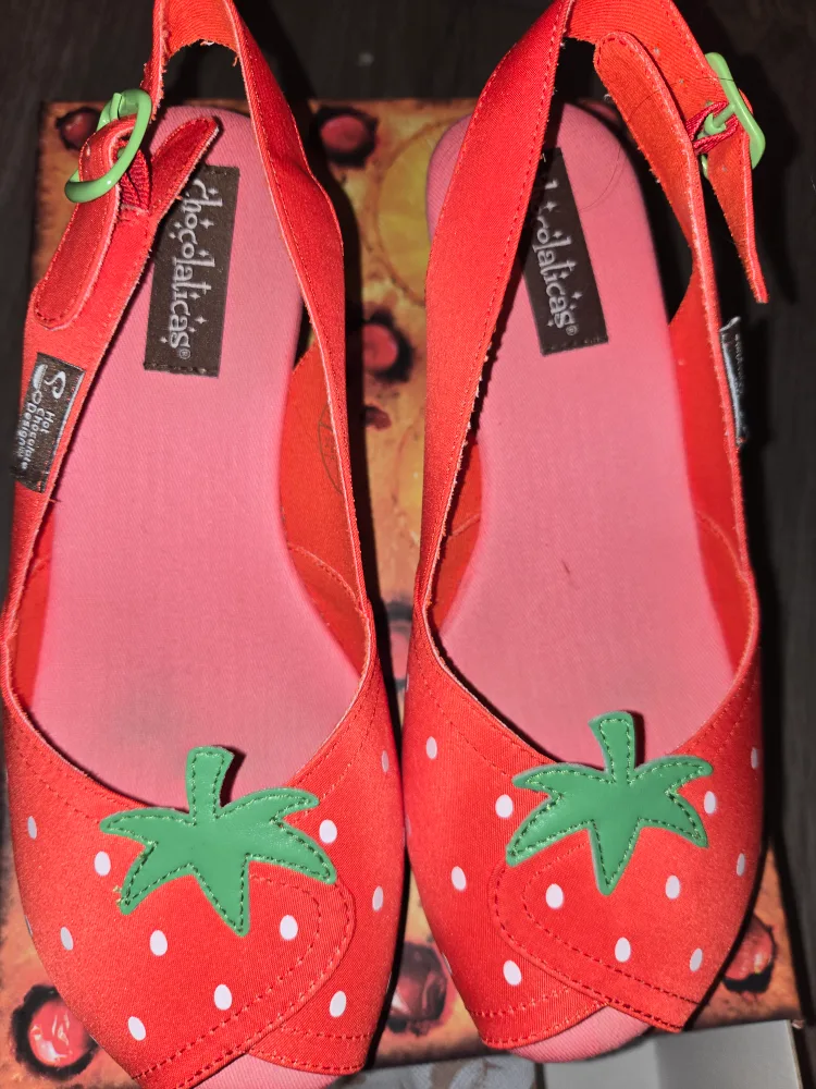 Hot Chocolate Design Chocolaticas Strawberry Wedge Shoes image indicator(3)