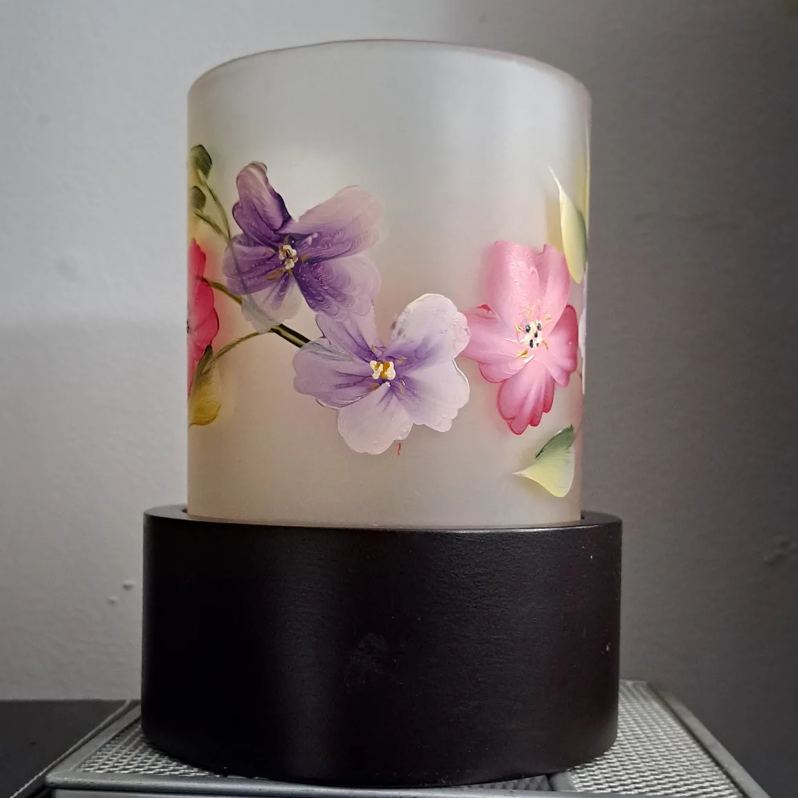 Floral Painted Candle Holder thumbnail