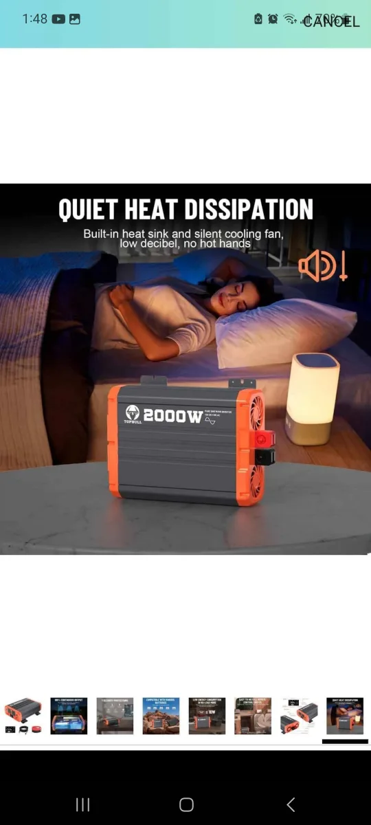 Topbull 2000W Pure Sine Wave Power Inverter - New image indicator(7)