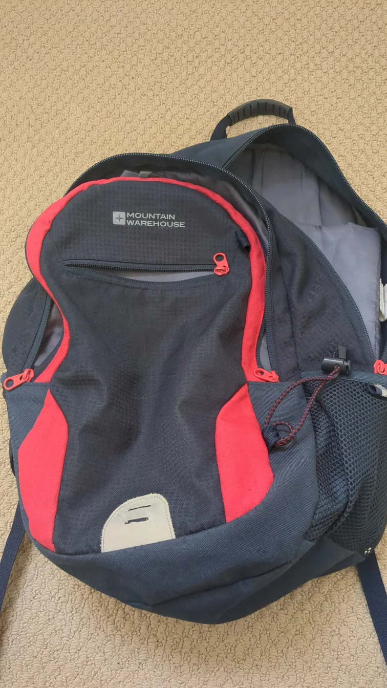 Mountain Warehouse Backpack - Navy & Red thumbnail