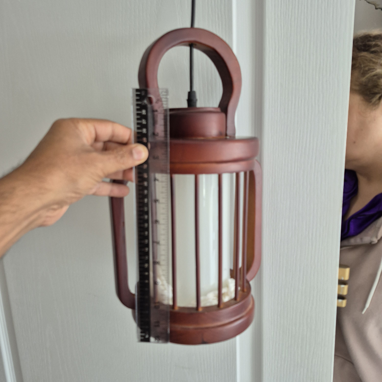 Wooden Lantern Pendant Light - photo 2