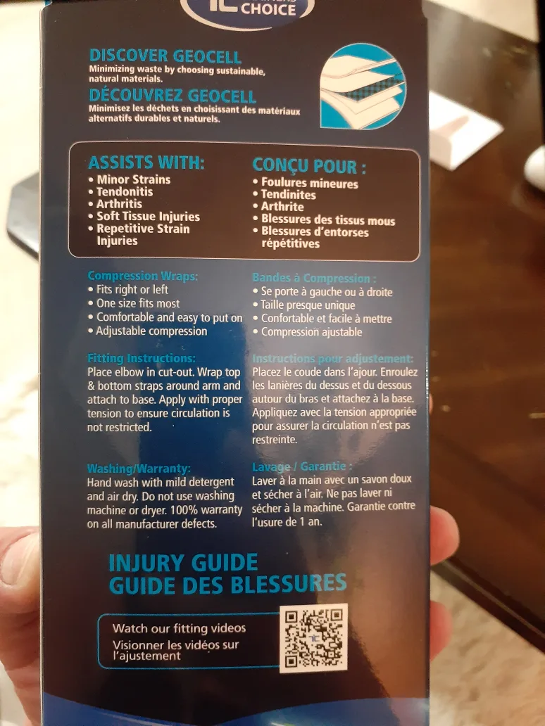 Trainers Choice Adjustable Elbow Wrap - New image indicator(2)