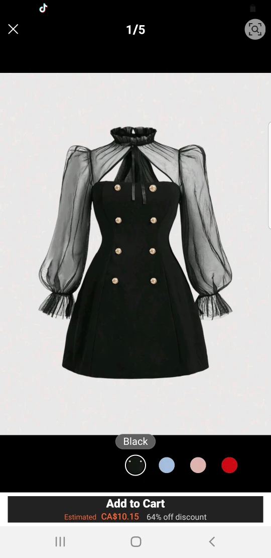 Black & White Tweed Dress
