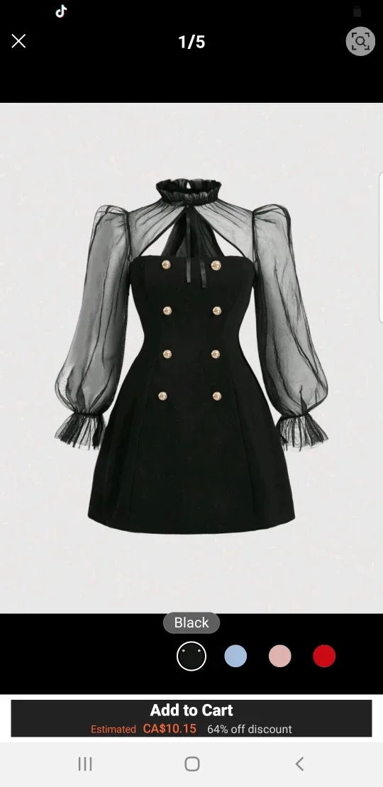 Black & White Tweed Dress thumbnail