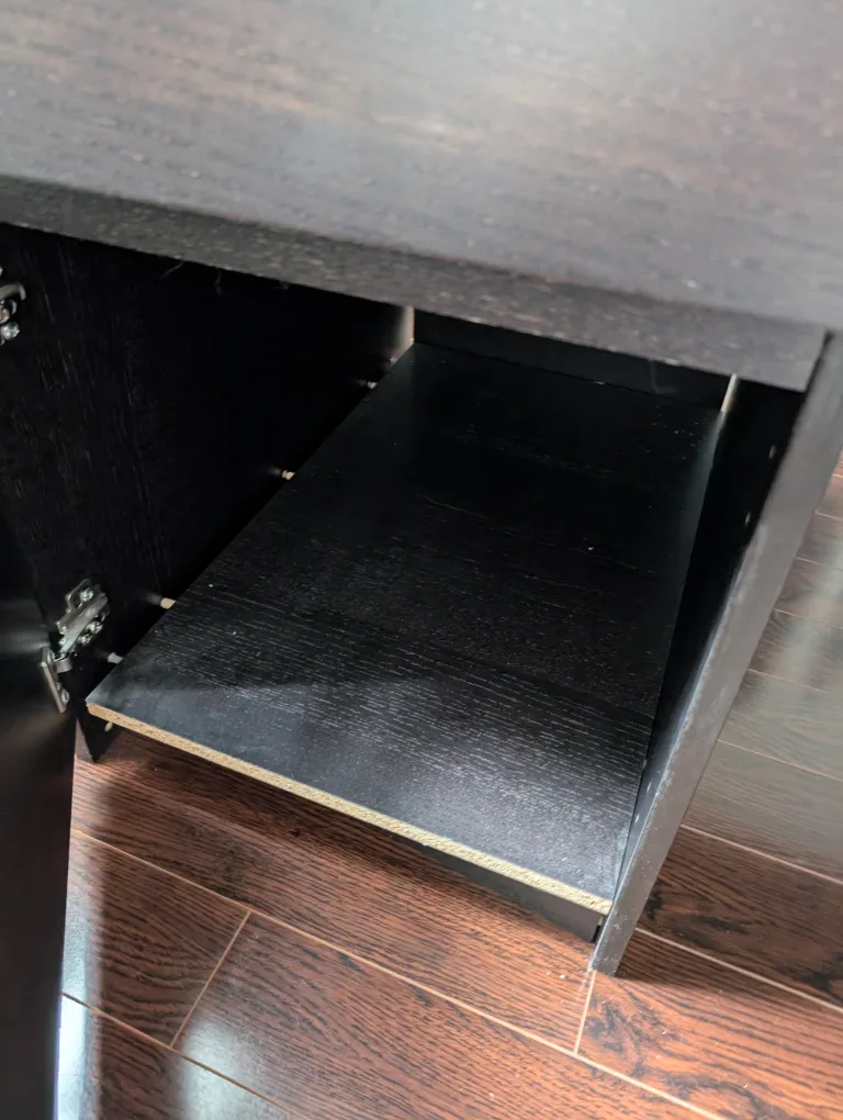 Malm Desk with Drawers - Black-Brown image indicator(6)