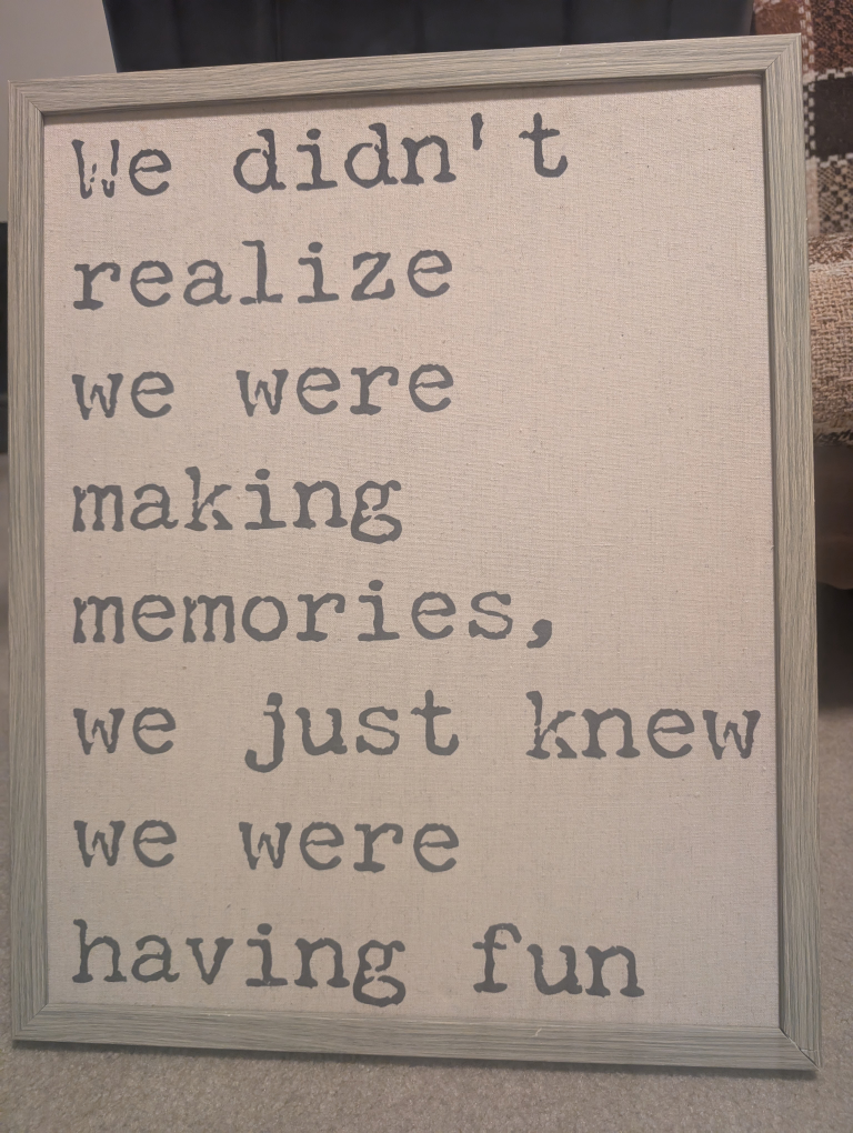 Framed Wall Art - 'Making Memories'