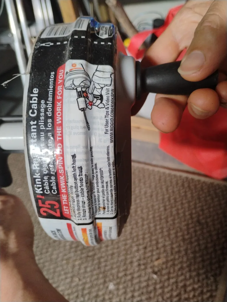 RIDGID Kwik-Spin Drain auger- declog pipes image indicator(2)