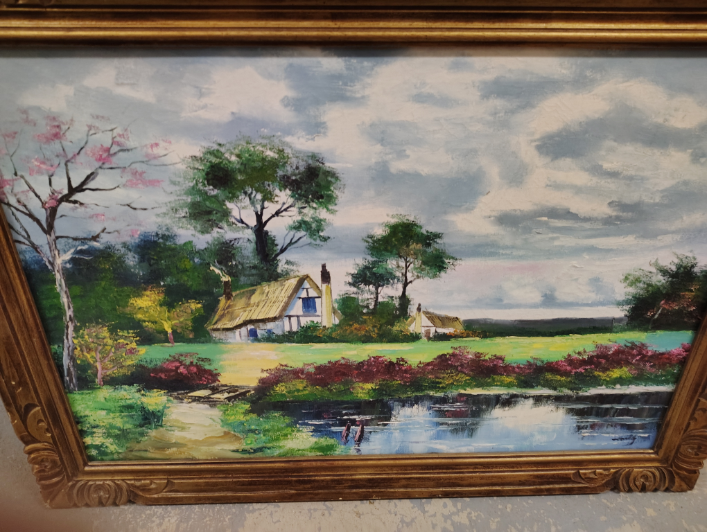 Framed Landscape Painting