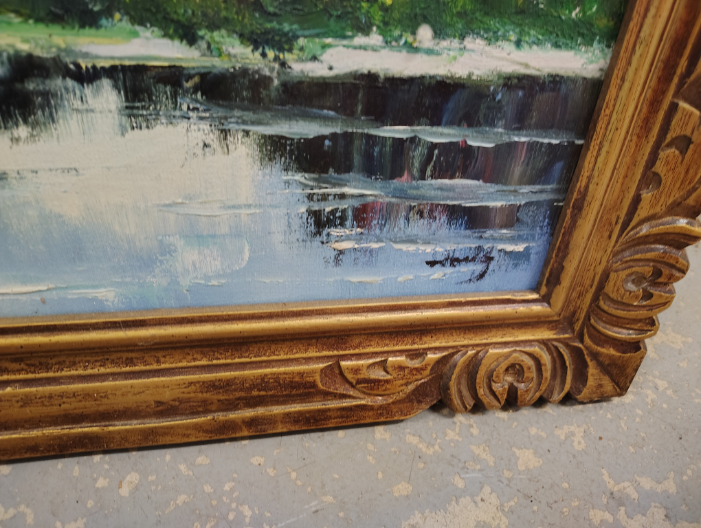 Framed Landscape Painting - photo 3