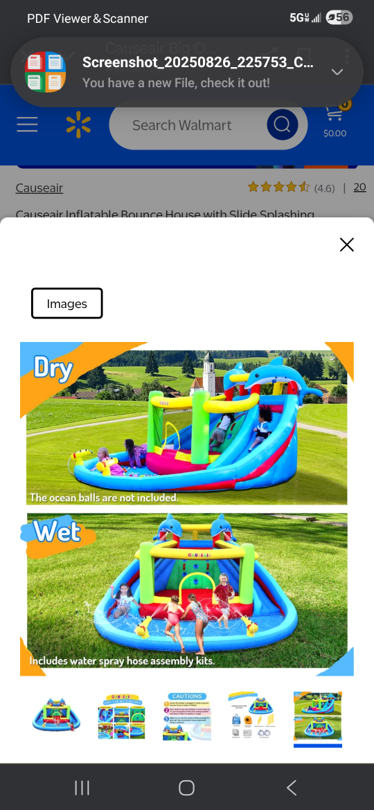 Causeair Inflatable Bounce House with Slide and Pool - photo 3