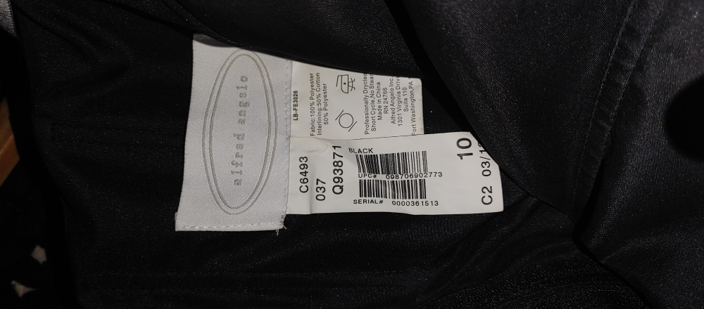 Alfred Angelo Black Dress Size 10 - photo 2