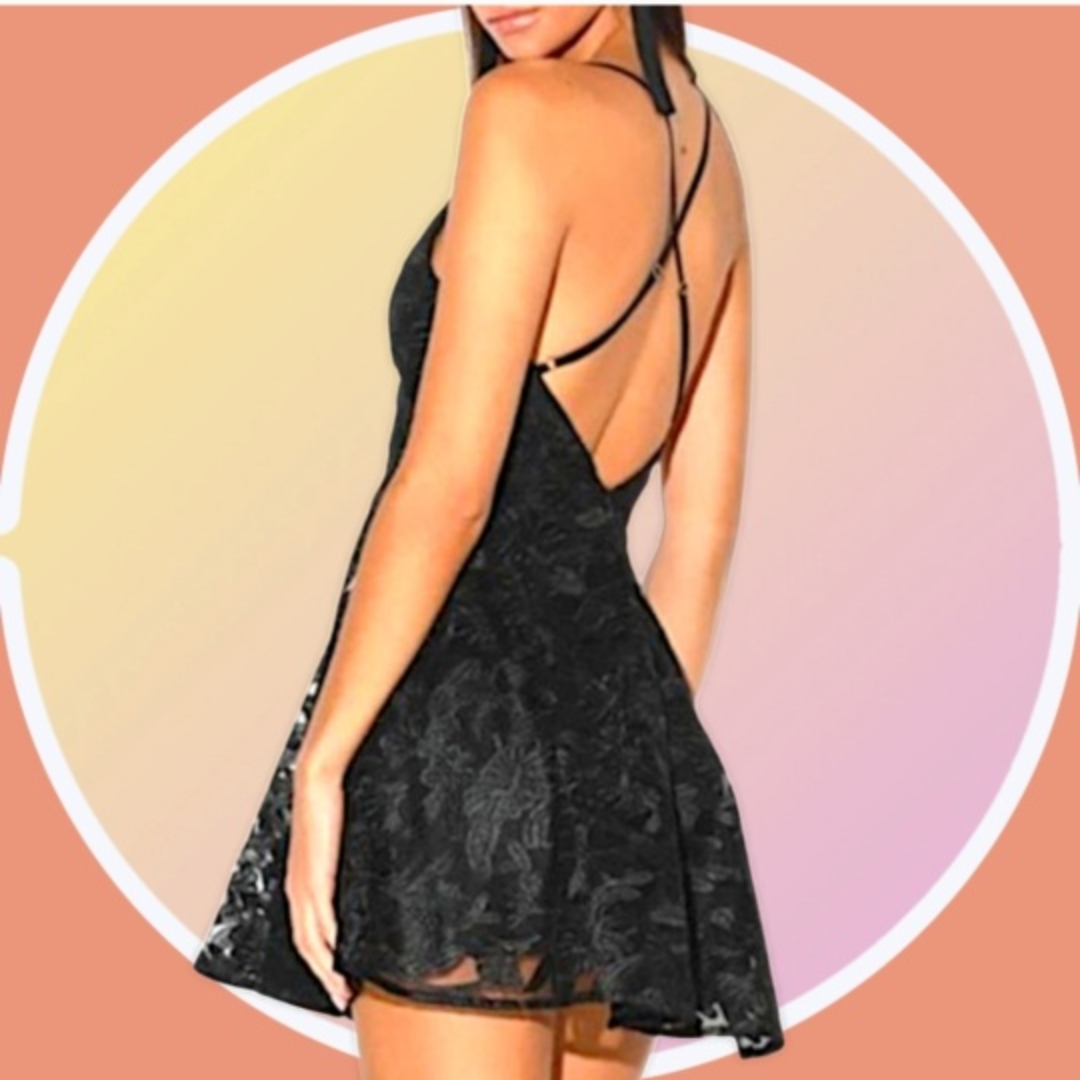 NWOT XL Prom, Party, Cocktail Lulu's Floral Skater Mini Dress - photo 4