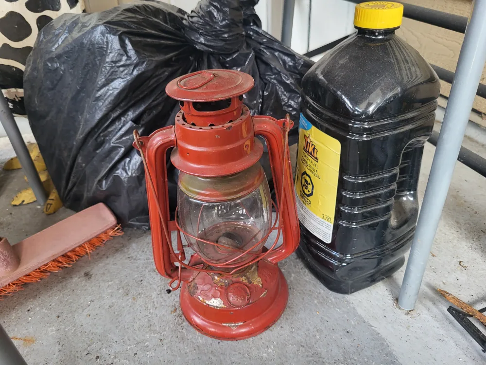 Vintage Red Kerosene Lantern thumbnail