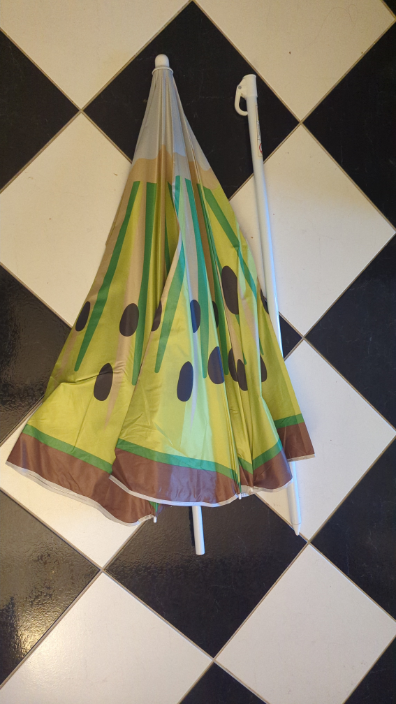 Kiwi Fruit-Themed Beach Umbrella, 6-ft - photo 2