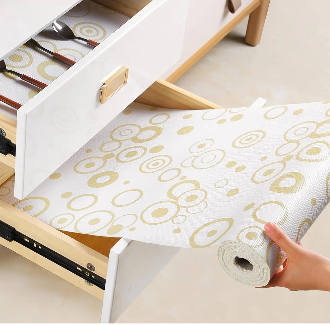 Wohomuke Shelf Liner – Yellow Circle thumbnail
