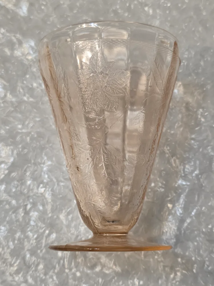 Vintage Pink & Green Glassware Set image indicator(3)