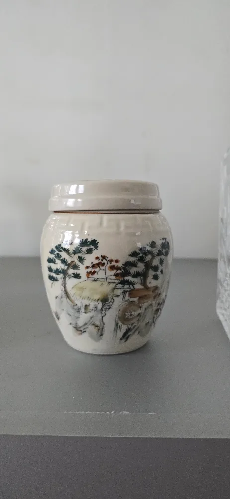 Vintage Japanese Ceramic Tea Jar thumbnail