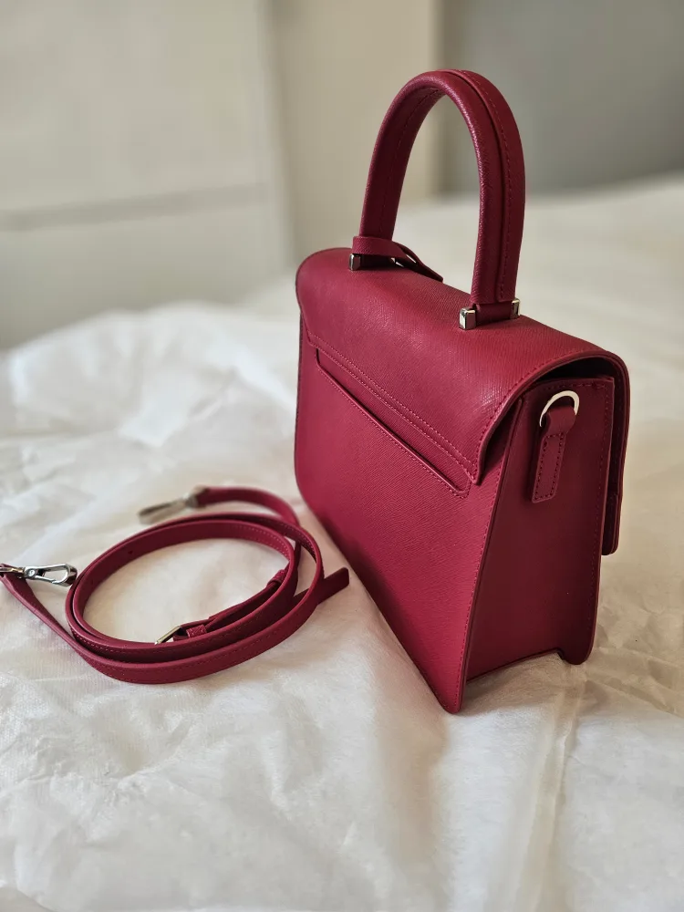 Agnès b. Red Leather Handbag image indicator(3)