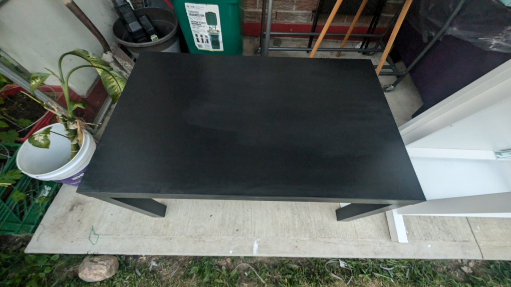 Black Coffee Table with Shelf