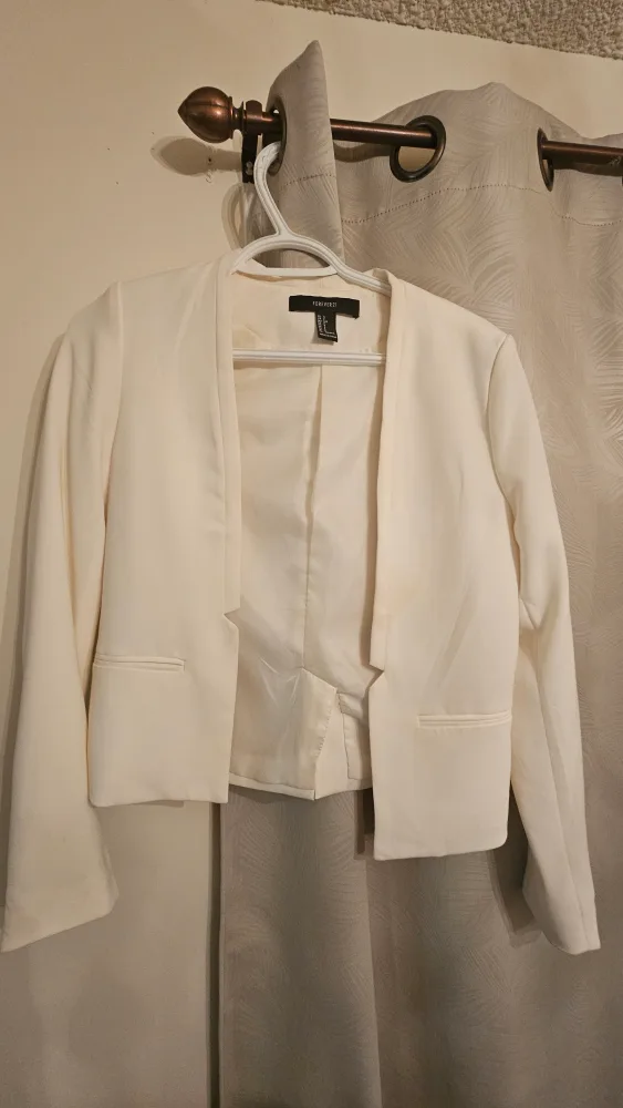 Forever 21 White Blazer thumbnail